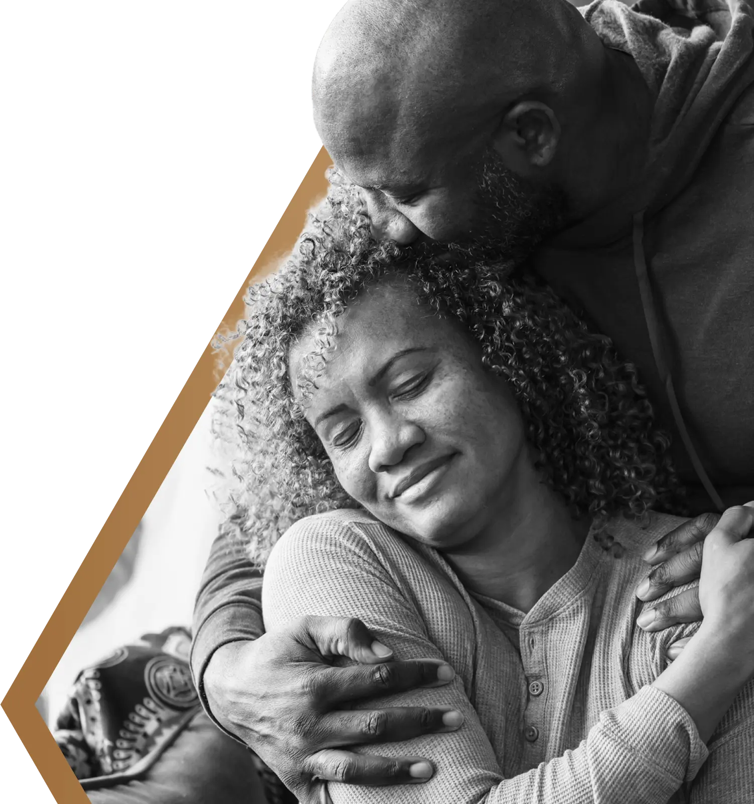 A family embracing